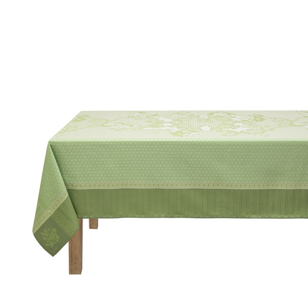 Nappes enduites Promenade Impériale Jade, Le Jacquard Français