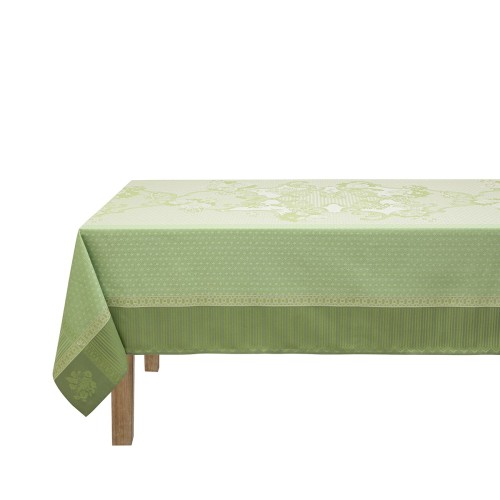 Nappes enduites Promenade Impériale Jade, Le Jacquard Français