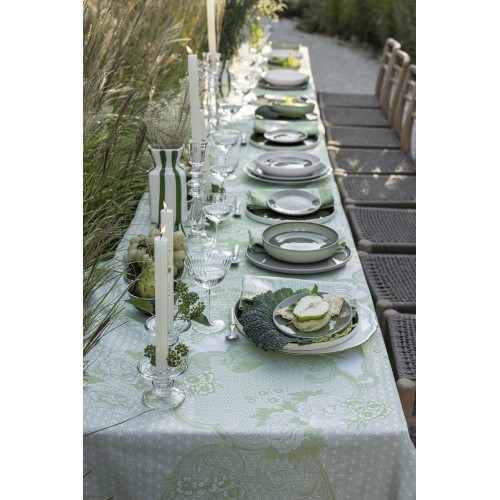Nappes enduites Promenade Impériale Jade, Le Jacquard Français