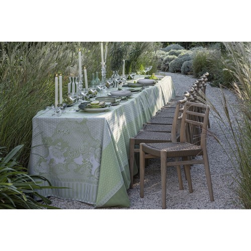 Nappes enduites Promenade Impériale Jade, Le Jacquard Français