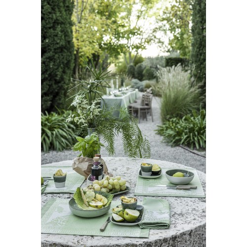 Sets de table enduits Promenade Impériale Jade, Le Jacquard Français