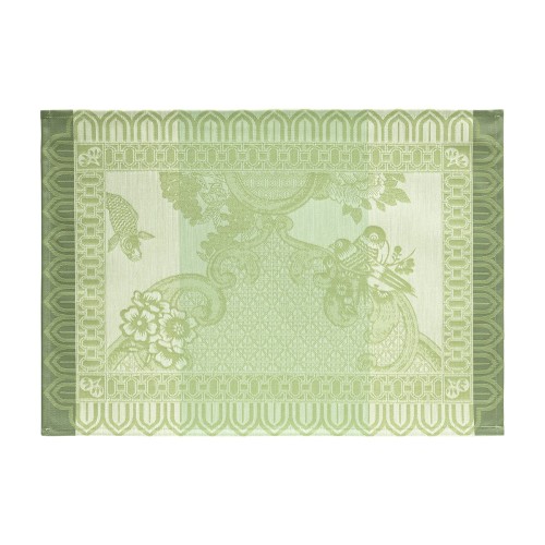 Sets de table enduits Promenade Impériale Jade, Le Jacquard Français