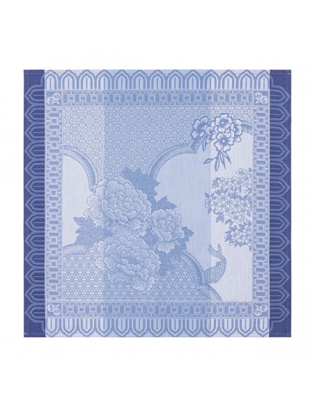 Serviettes d etable Promenade Impériale Lapis, Le Jacquard Français