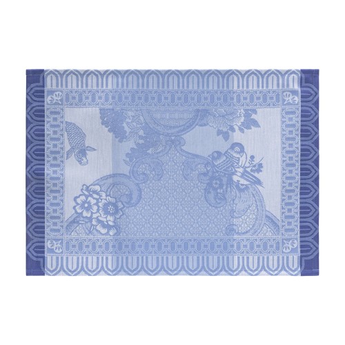 Set de table enduit Promenade Impériale Lapis Le Jacquard Français 