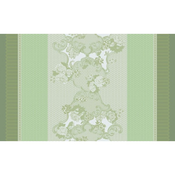 Métrage enduit Promenade Impériale Jade, Laize 180cm, Le Jacquard Français