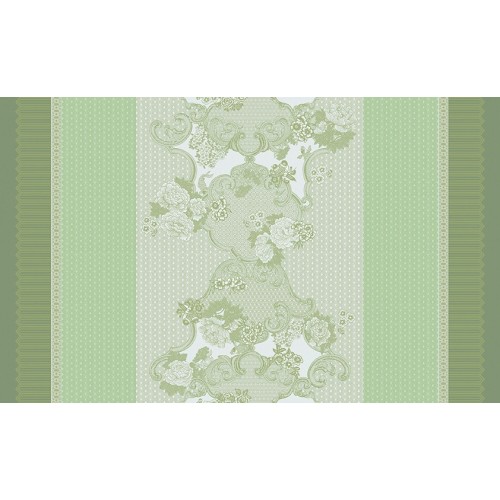 Métrage enduit Promenade Impériale Jade, Laize 180cm, Le Jacquard Français