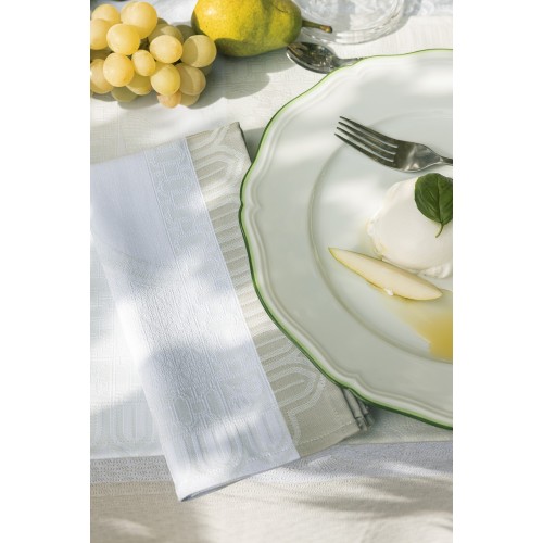 Serviettes de table Promenade Impériale Nacre, Le Jacquard Français