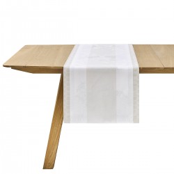 Chemin de table Promenade Impériale Nacre, Le Jacquard Français