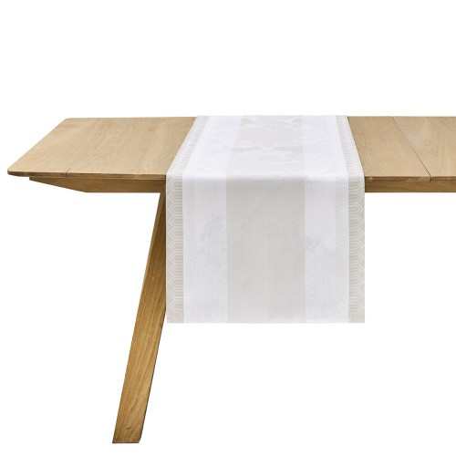 Chemin de table Promenade Impériale Nacre, Le Jacquard Français