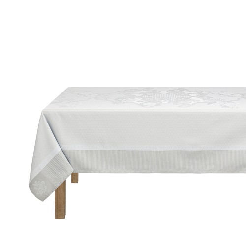 Nappes enduites Promenade Impériale Nacre, Le Jacquard Français
