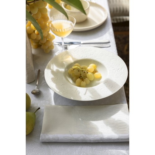Serviettes de table Promenade Impériale Nacre, Le Jacquard Français
