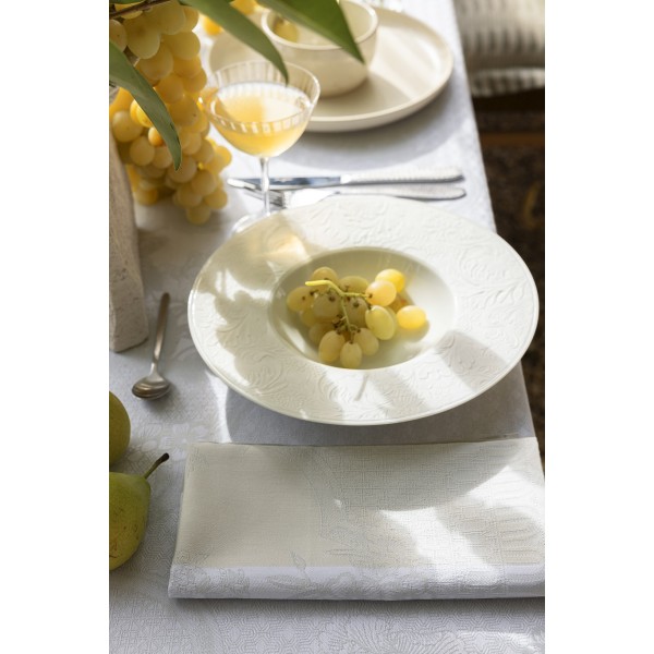 Serviettes de table Promenade Impériale Nacre, Le Jacquard Français