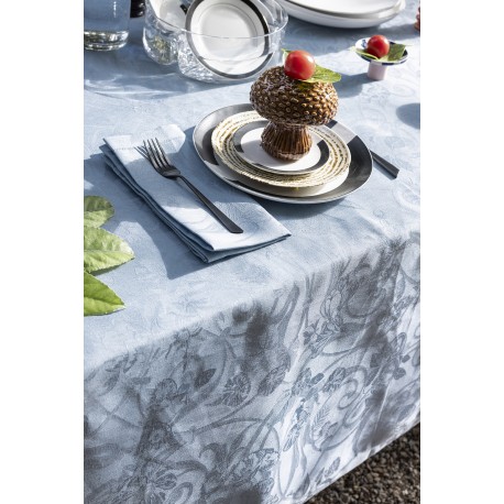 Nappe Tivoli Pastel jacquard pur lin, Le Jacquard Français 