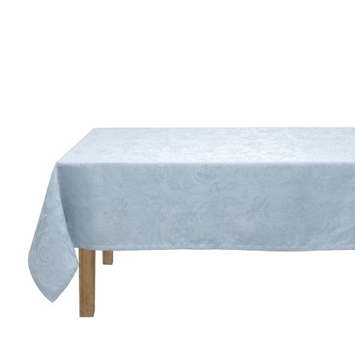 Nappe sur mesure Tivoli Pastel jacquard pur lin laize 245cm, Le Jacquard Français