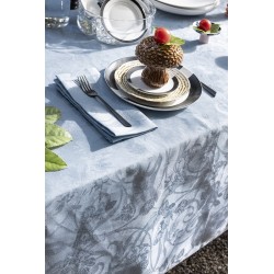 Tissu sur mesure Tivoli Pastel jacquard pur lin laize 180cm, Le Jacquard Français