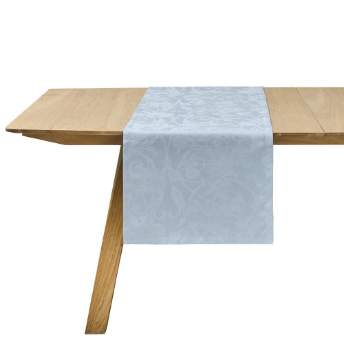 Chemin de table jacquard pur lin Tivoli Pastel, Le Jacquard Français