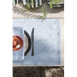 Sets de table jacquard pur lin Tivoli Pastel, Le Jacquard Français 