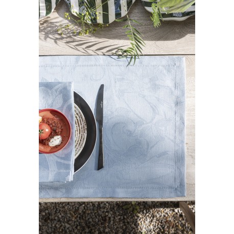 Sets de table jacquard pur lin Tivoli Pastel, Le Jacquard Français 