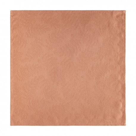 Serviettes de table jacquard coton Végétal Mood Papaye, Le Jacquard Français 