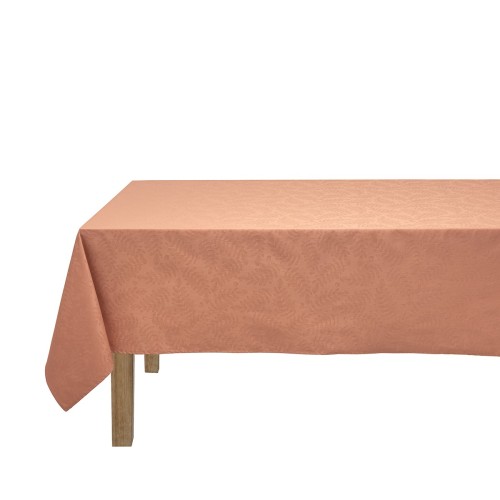 Tissu enduit Végétal Mood Papaye, laize 180cm, Le Jacquard Français