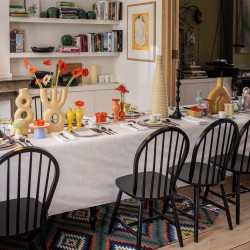 Tissu sur mesure coton Végétal Mood Blanc laize 186cm Le Jacquard Français