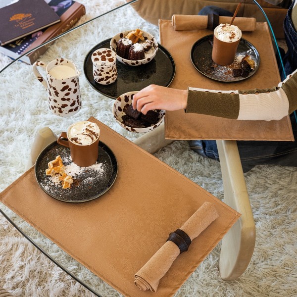 Serviettes de table Végétal Mood Bolet, Le Jacquard Français