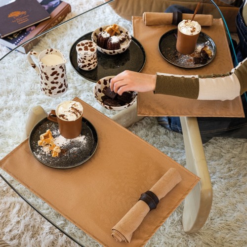 Serviettes de table Végétal Mood Bolet, Le Jacquard Français