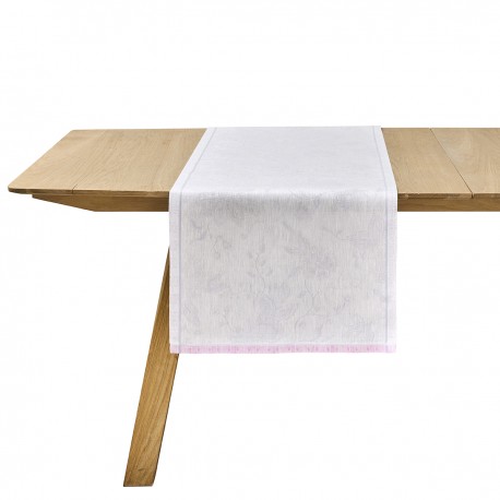 Chemin de table pur lin Eté indien Fresia, Le Jacquard Français