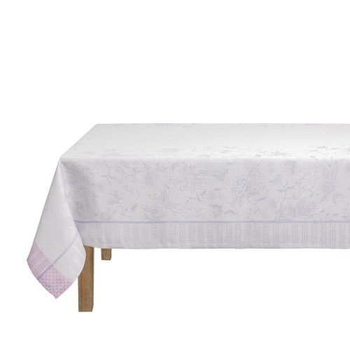 Petit Carré déco pur lin Eté indien Fresia, Le Jacquard Français