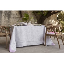 Nappe pur lin Eté indien Fresia, Le Jacquard Français