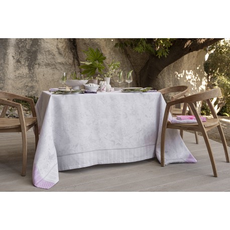 Nappe pur lin Eté indien Fresia, Le Jacquard Français