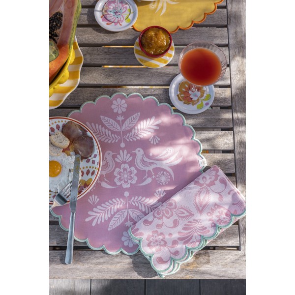 Serviettes de table Alegria Lagoon, Le Jacquard Français 