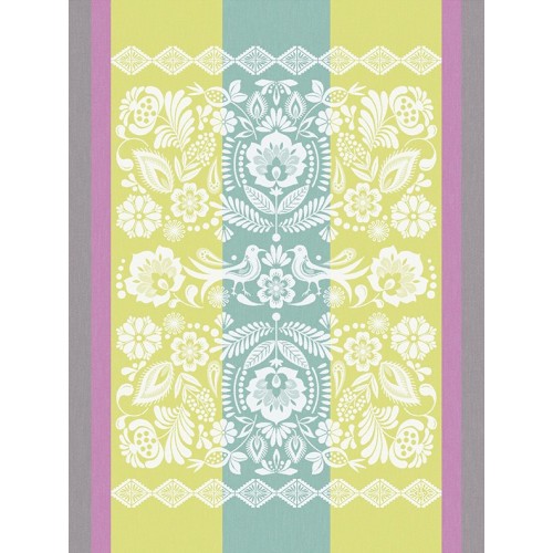Torchons de cuisine coton Alegria Lagoon, Le Jacquard Français 