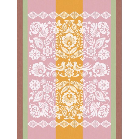 Torchons de cuisine coton Alegria Sorbet, Le Jacquard Français 