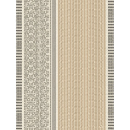 Torchons de cuisine coton Dune Rayures Argan, Le Jacquard Français 