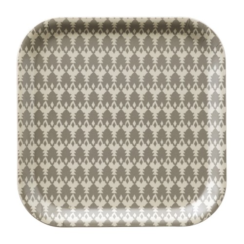 Plateau de service en bois 100% bouleau Dune Tuiles Argile 20x20, Le Jacquard Français