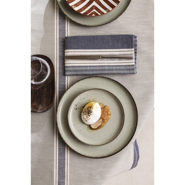 Serviettes de table coton et lin Dune Touareg, Le Jacquard Français