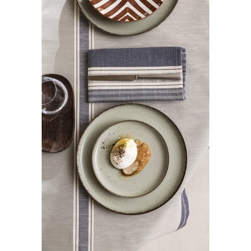 Serviettes de table coton et lin Dune Touareg, Le Jacquard Français