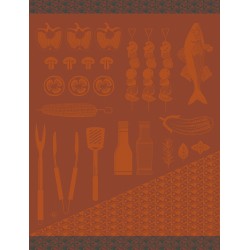 Torchons de cuisine Braise Feu, Le Jacquard Français 