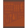 Torchons de cuisine Braise Feu, Le Jacquard Français (par 4)
