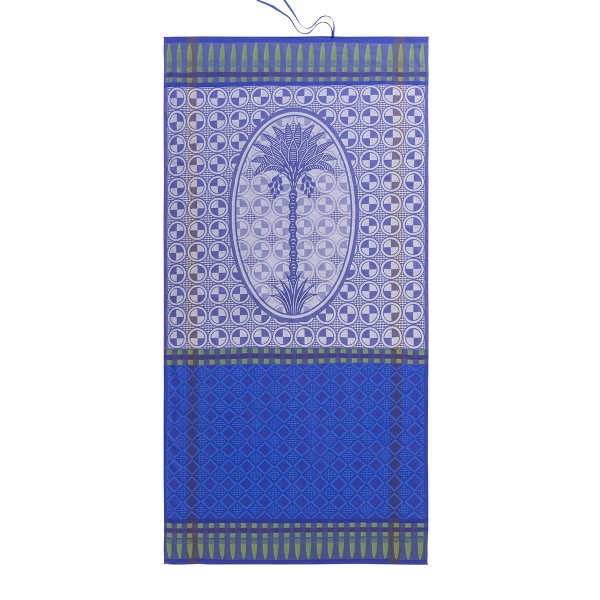 Drap de plage nid d'abeilles Palmeraie Mirage 100x200cm, Le Jacquard Français
