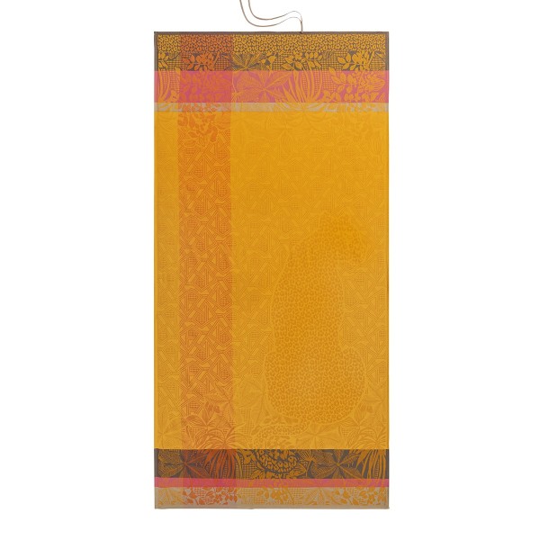 Drap de plage nid d'abeilles Carioca Sol 100x200cm, Le Jacquard Français