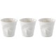 Pack 3 gobelets cappuccino 18cl en porcelaine Revol