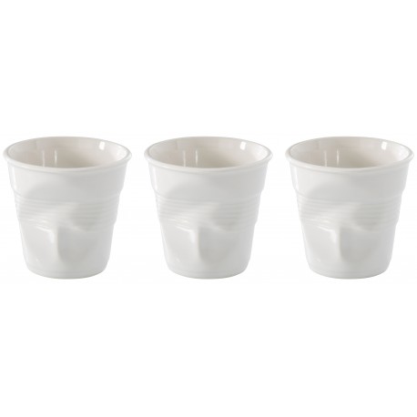 Pack 3 gobelets cappuccino 18cl en porcelaine Revol