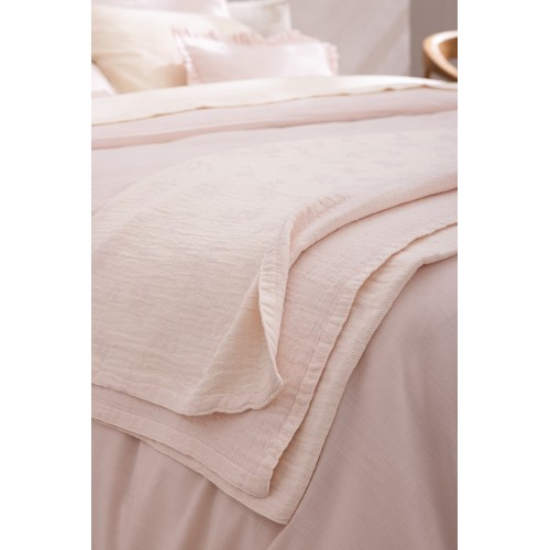 Plaid Feuillage Rosier, Le Jacquard Français