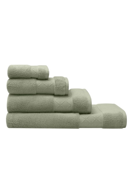 Linge de bain Caresse Tilleul, Le Jacquard Français