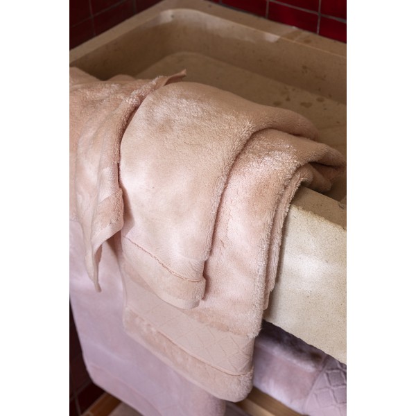Linge de bain Caresse Poudre, Le Jacquard Français