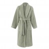 Peignoir de bain mixte Caresse Tilleul 100% coton, Le Jacquard Français