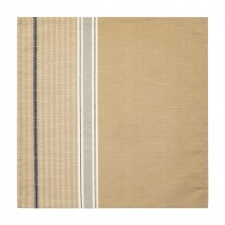 Serviettes de table coton et lin Dune Argan, Le Jacquard Français 