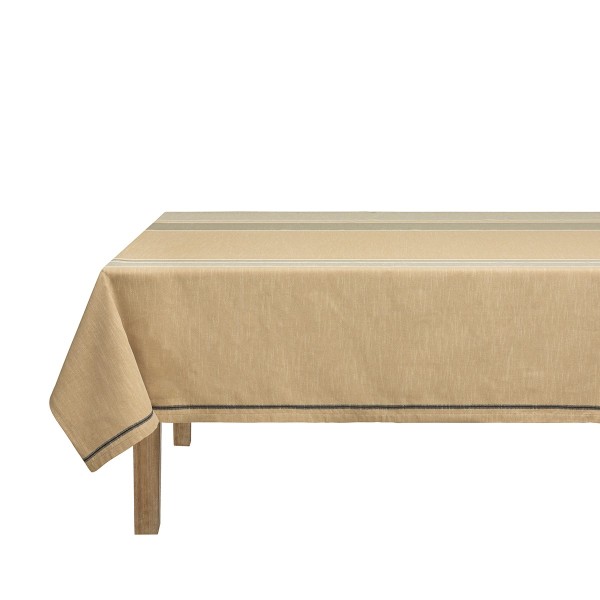 Nappe coton et lin Dune Argan, Le Jacquard Français 